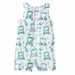 Caden lane Carriage Boutique baby onesie - Blue and Green brand new